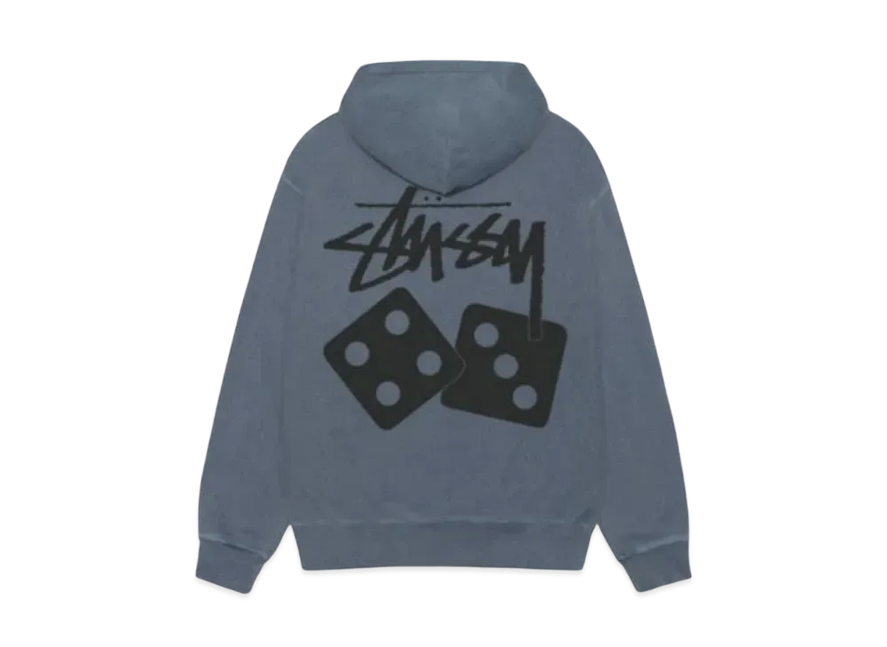Stussy Dice Zip Hoodie Pigment Dyed "Navy"