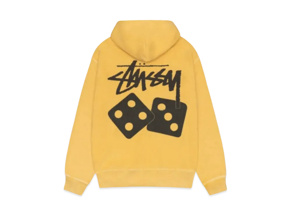 Stussy Dice Zip Hoodie Pigment Dyed "Yellow"