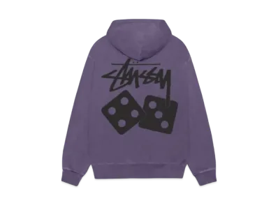 Stussy Dice Zip Hoodie Pigment Dyed "Grape"