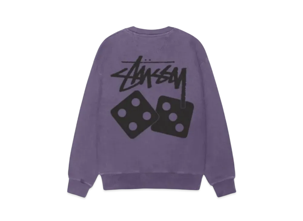 Stussy Dice Crew Pigment Dyed "Grape"