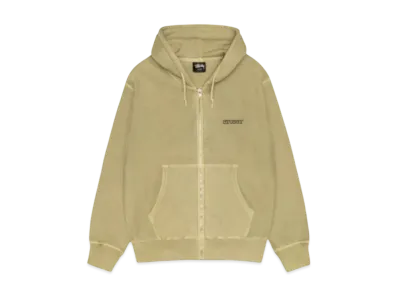 Stussy Jumbo Zip Hoodie Pigment Dyed "Elm"
