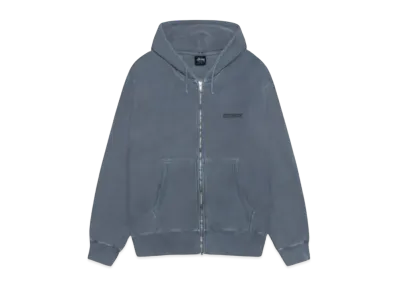 Stussy Jumbo Zip Hoodie Pigment Dyed "Navy"