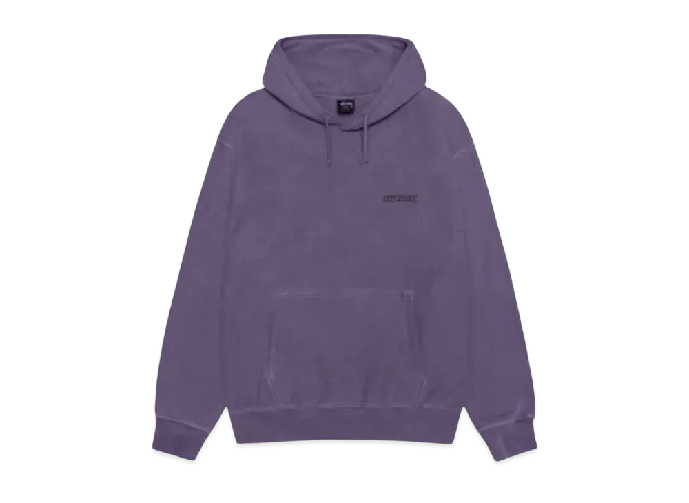 Stussy Jumbo Hoodie Pigment Dyed "Grape"