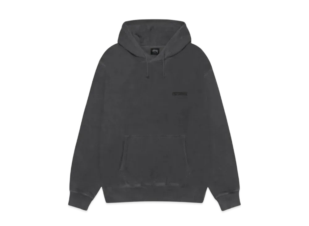 Stussy Jumbo Hoodie Pigment Dyed "Black"