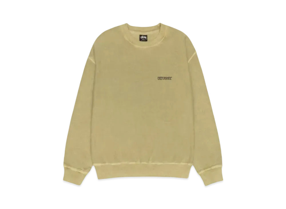 Stussy Jumbo Crew Pigment Dyed "Elm"