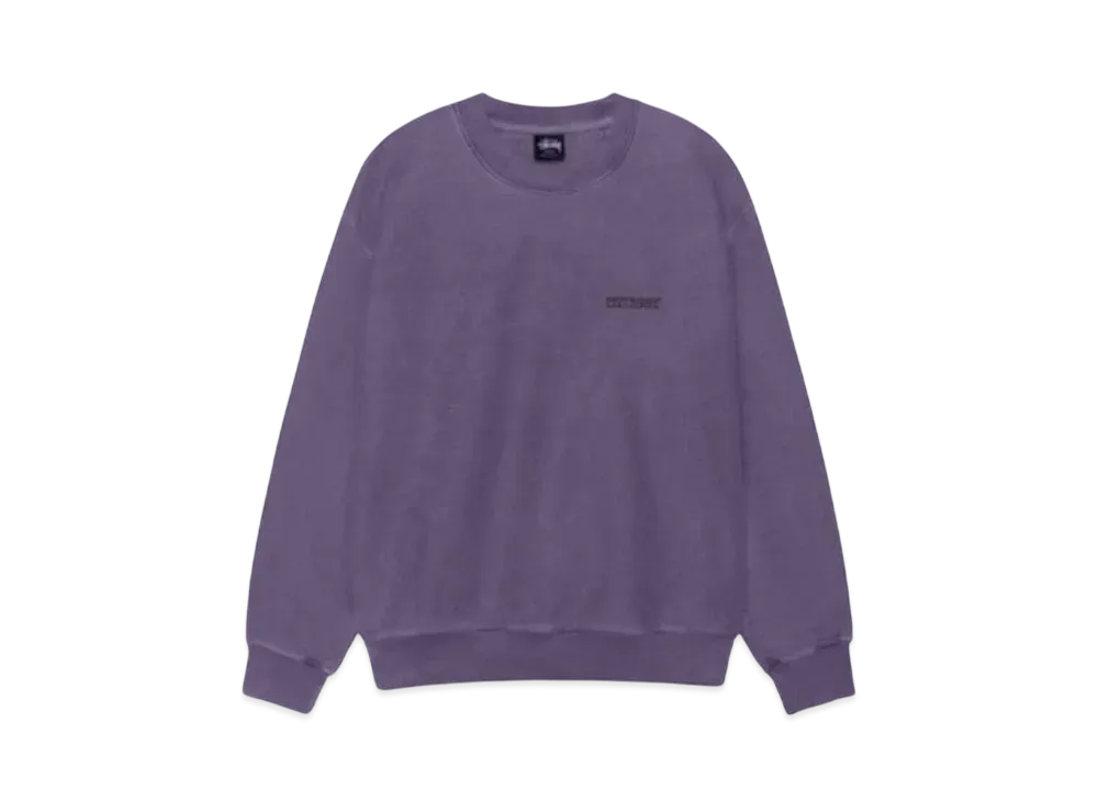 Stussy Jumbo Crew Pigment Dyed "Grape"