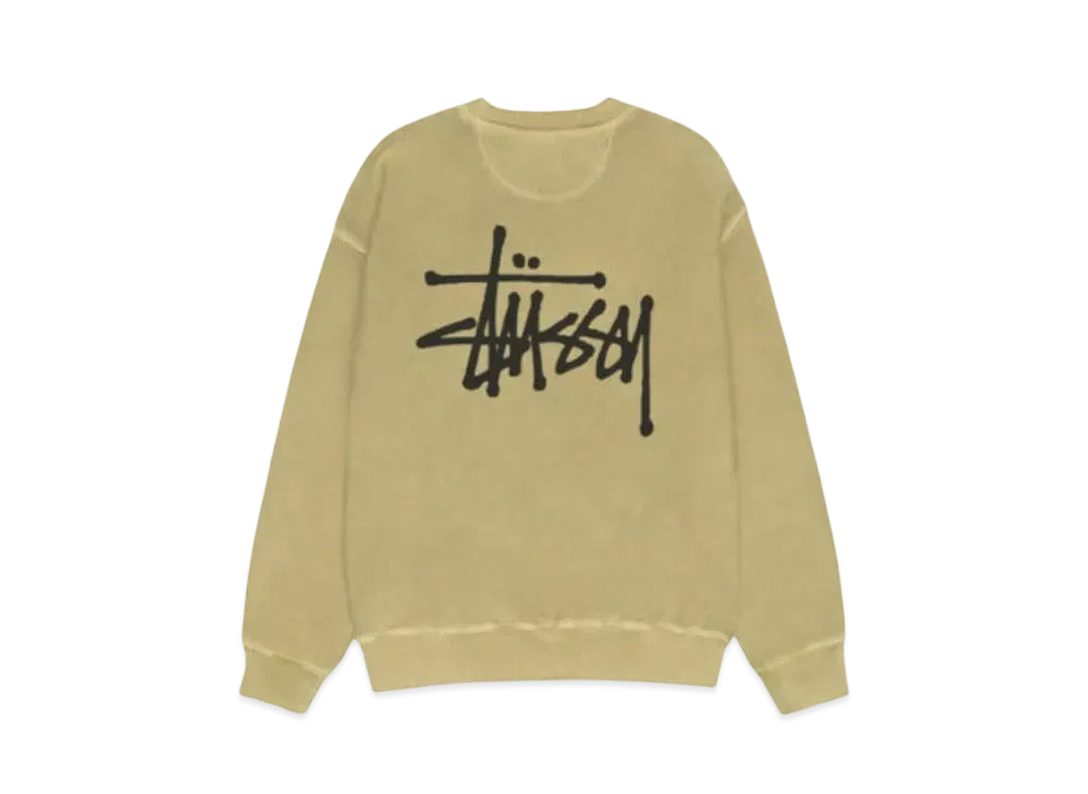 Stussy Basic Crew Pigment Dyed "Elm"