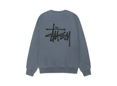 Stussy Basic Crew Pigment Dyed "Navy"