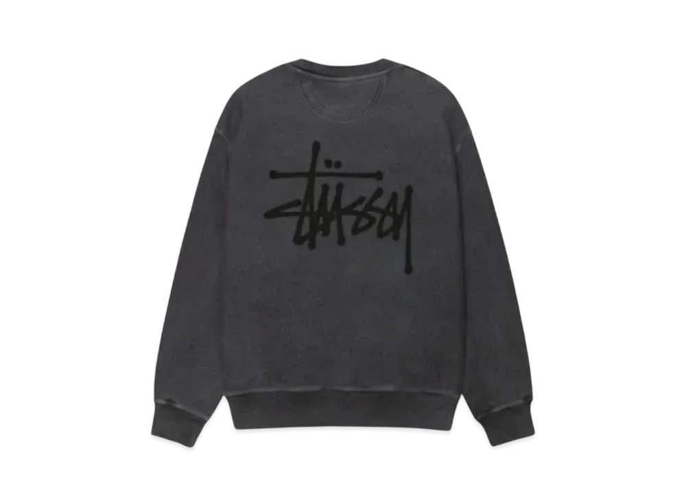 Stussy Basic Crew Pigment Dyed "Black"