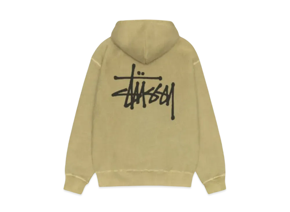 Stussy Basic Hoodie Pigment Dyed "Elm"