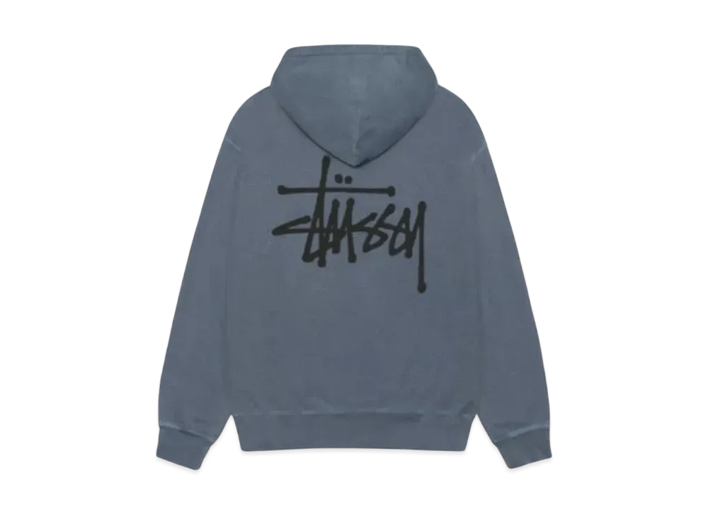 Stussy Basic Hoodie Pigment Dyed "Navy"