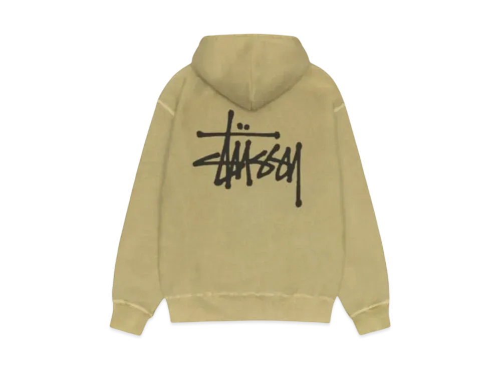Stussy Basic Zip Hoodie Pigment Dyed "Elm"