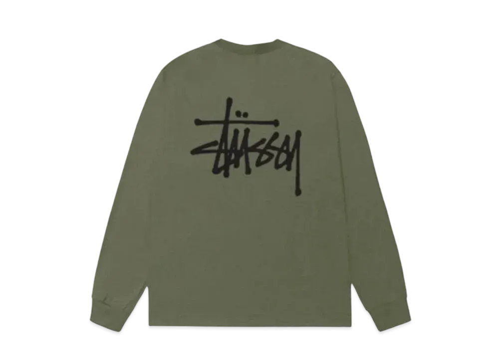 Stussy Basic Stussy LS Tee "Olive"
