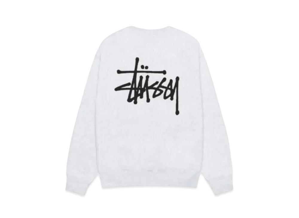 Stussy Basic Crew "Ash Heather"