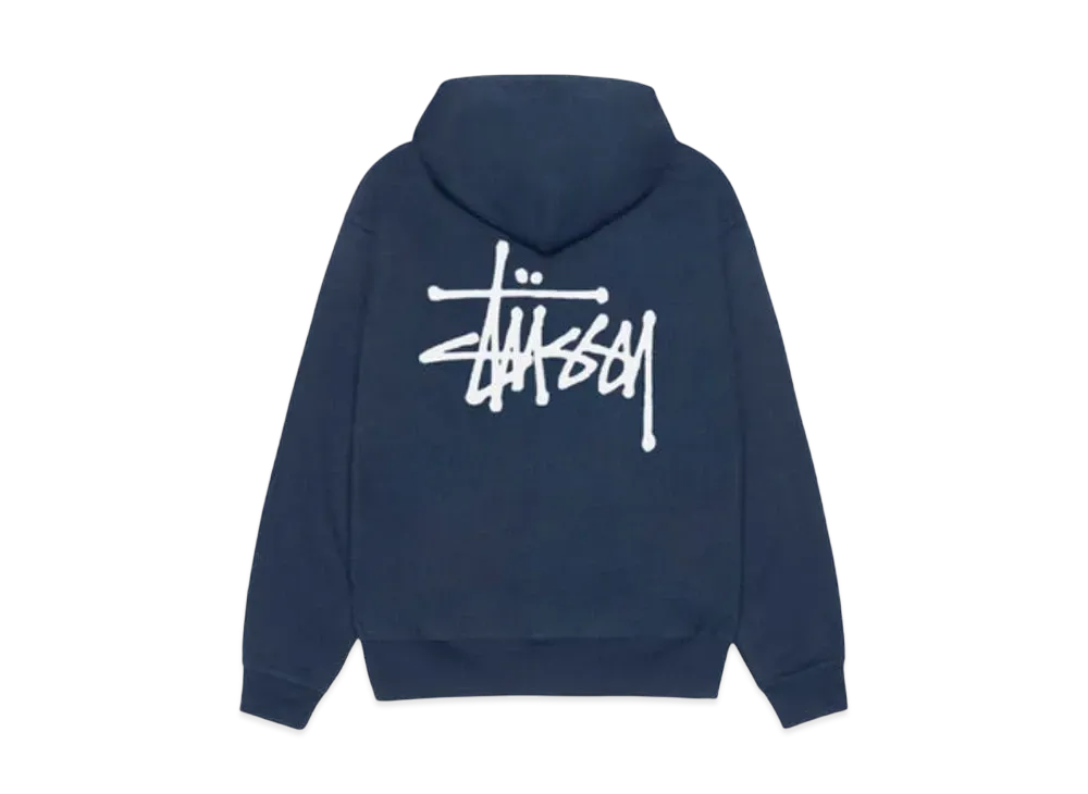 Stussy Basic Hoodie "Navy" (25SS)