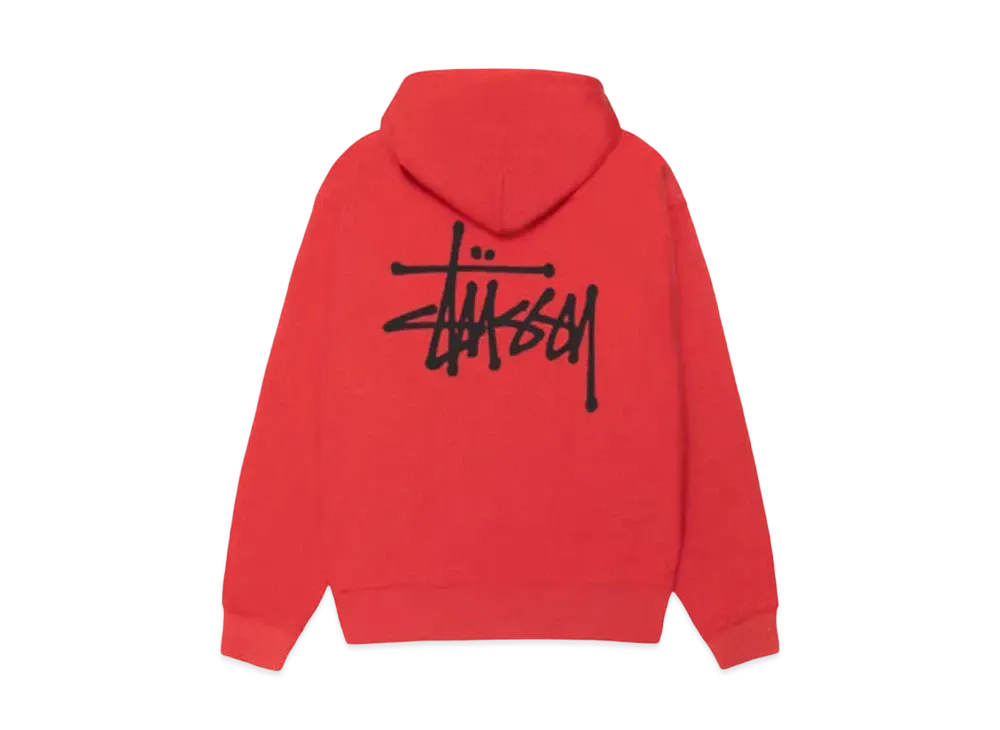 Stussy Basic Hoodie "Cayenne" (25SS)