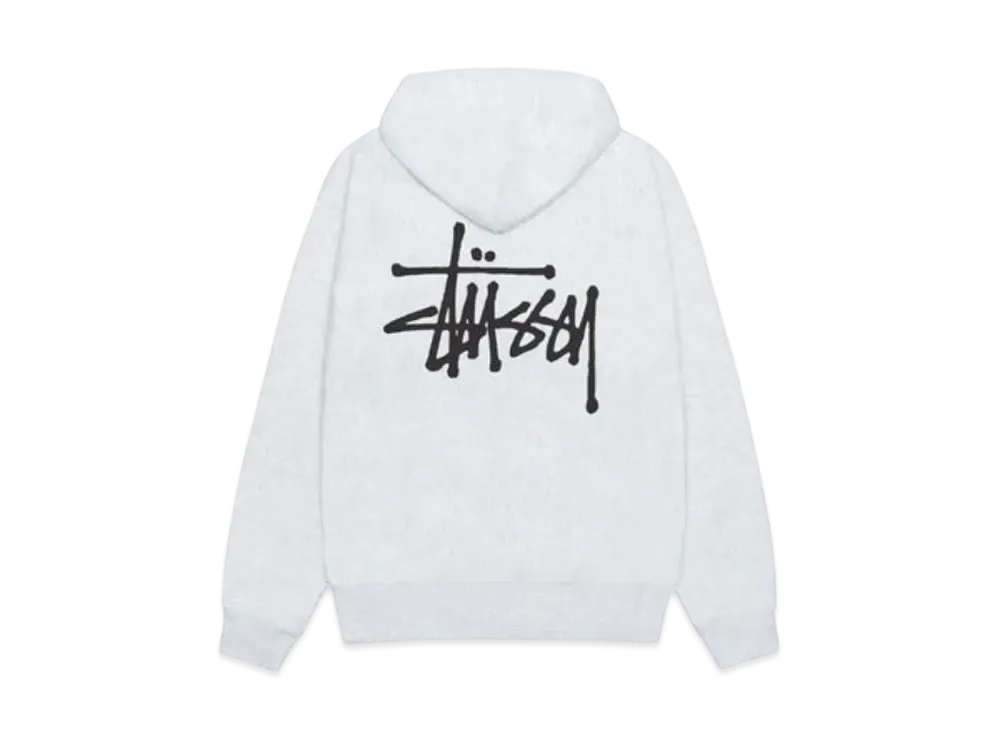 Stussy Basic Zip Hoodie "Ash Heather"