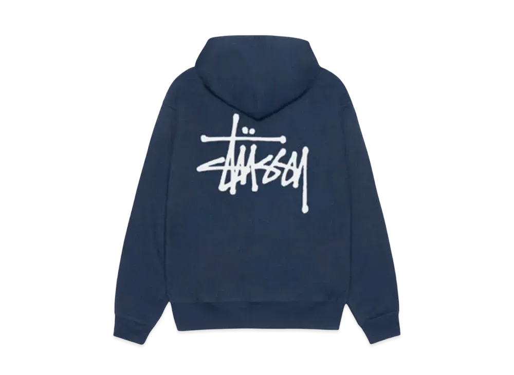 Stussy Basic Zip Hoodie "Navy"