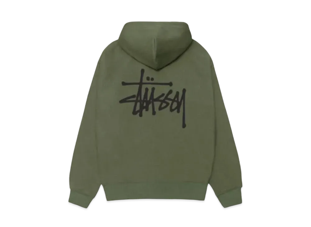 Stussy Basic Zip Hoodie "Olive"