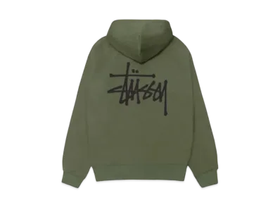 Stussy Basic Zip Hoodie "Olive"
