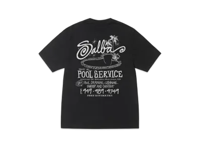 Stussy Pool Service Tee Pigment Dyed "Black"