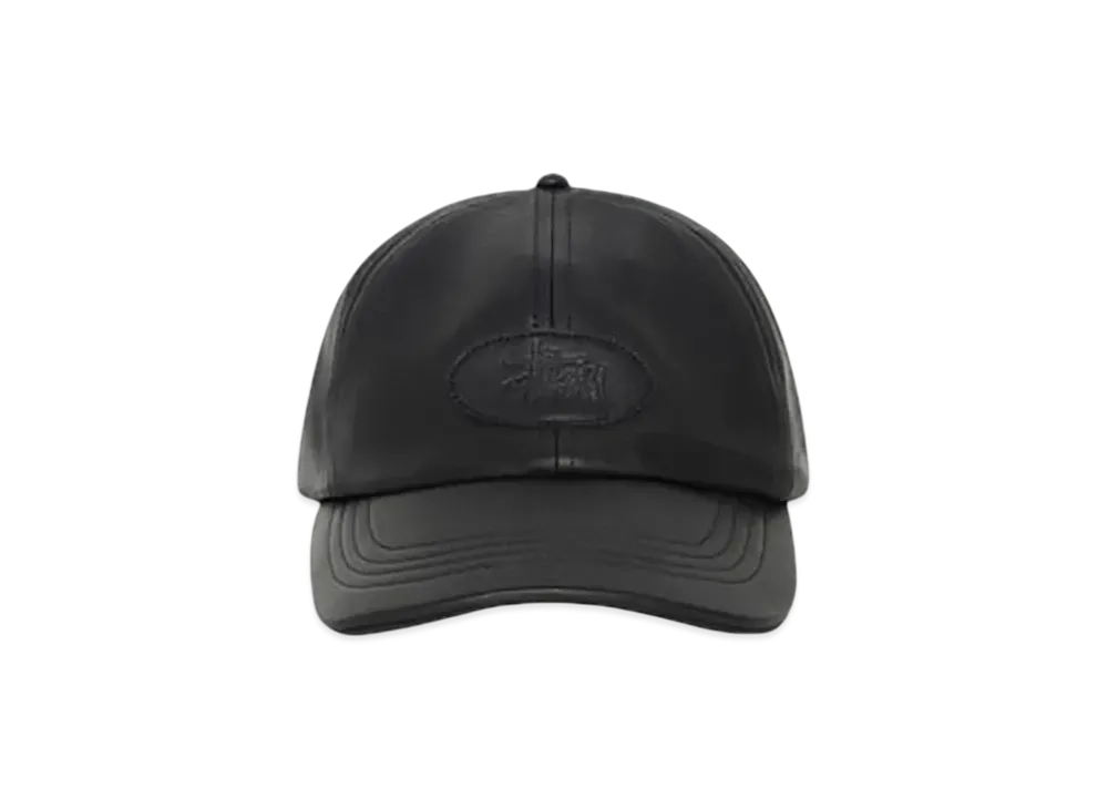 Stussy Low Profile Leather Strapback "Black"