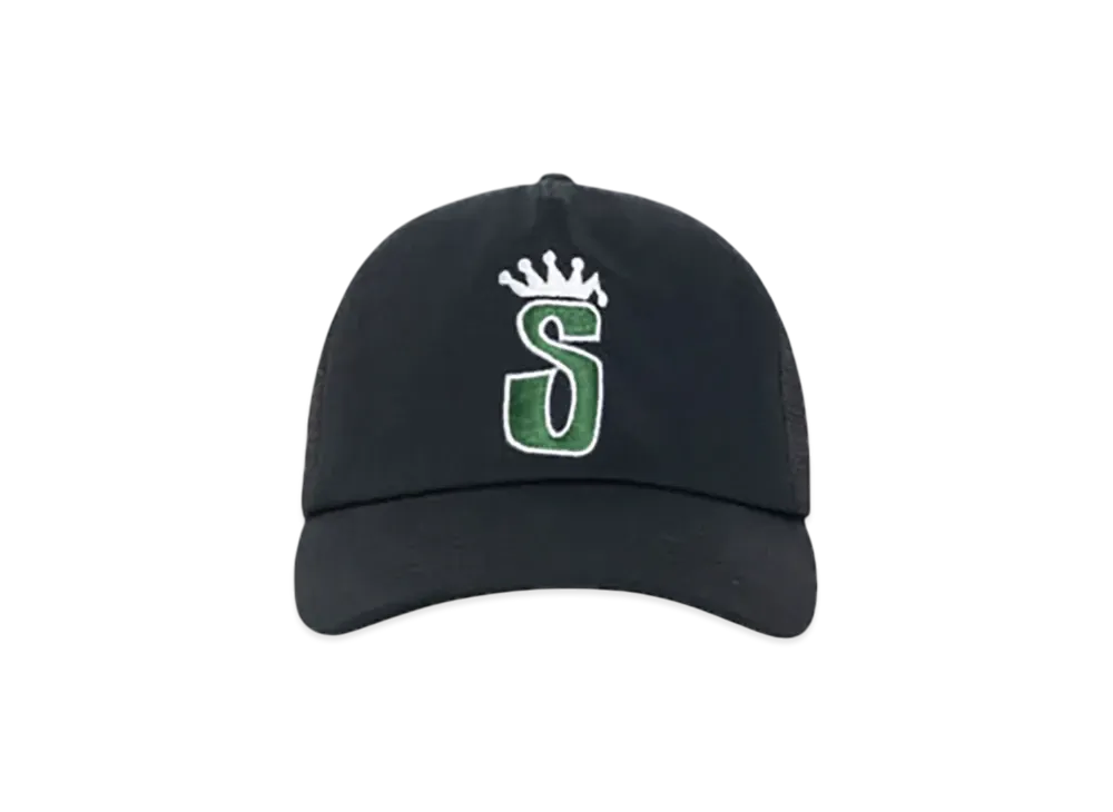 Stussy Trucker S Crown Snapback "Shadow Black" 1311170