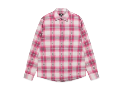 Stussy Motif Plaid Shirt "Pink"