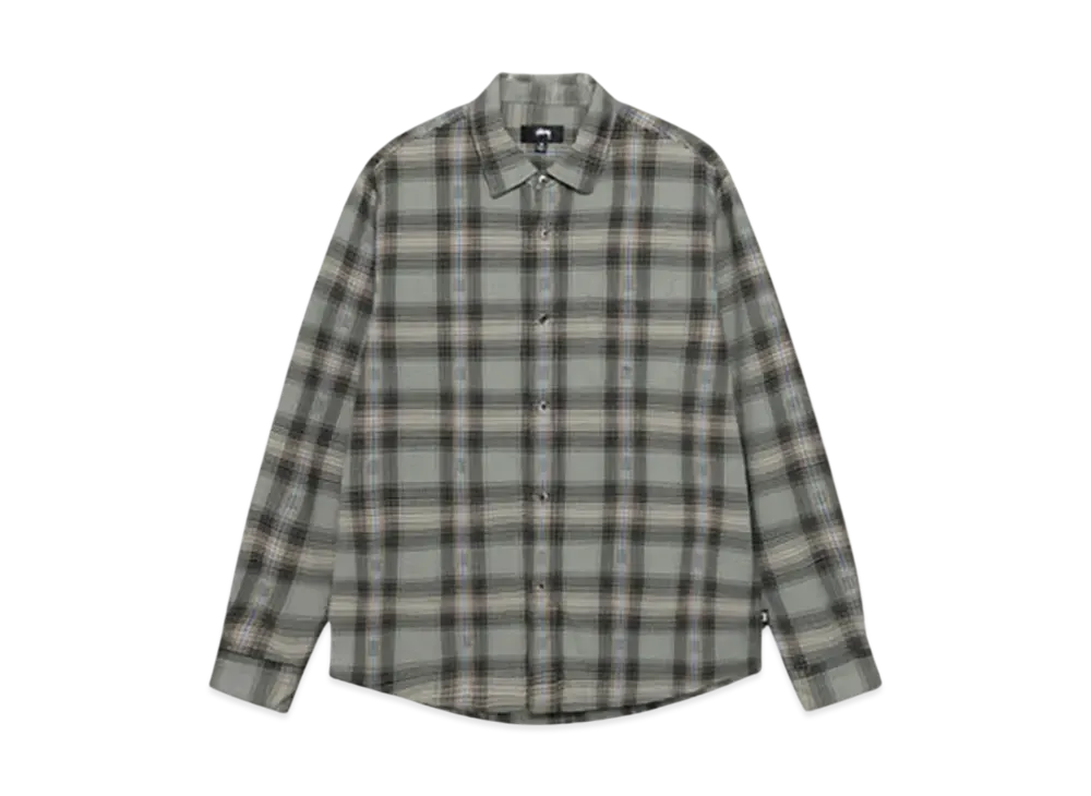 Stussy Motif Plaid Shirt "Grey"