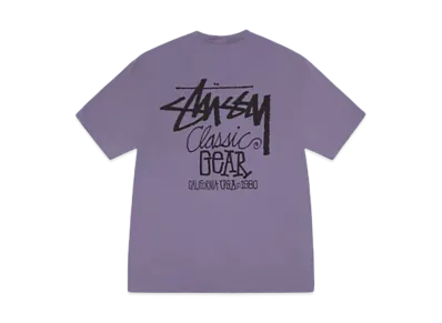 Stussy Classic Gear Tee Pigment Dyed "Grape"