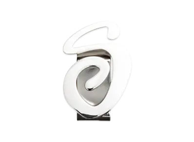 Stussy Swirly S Money Clip "Silver"