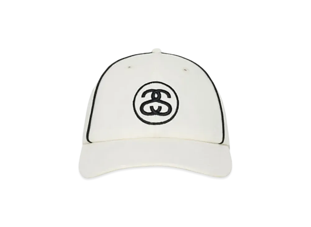 Stussy Low Profile Contrast Piping Snapback "Bone"