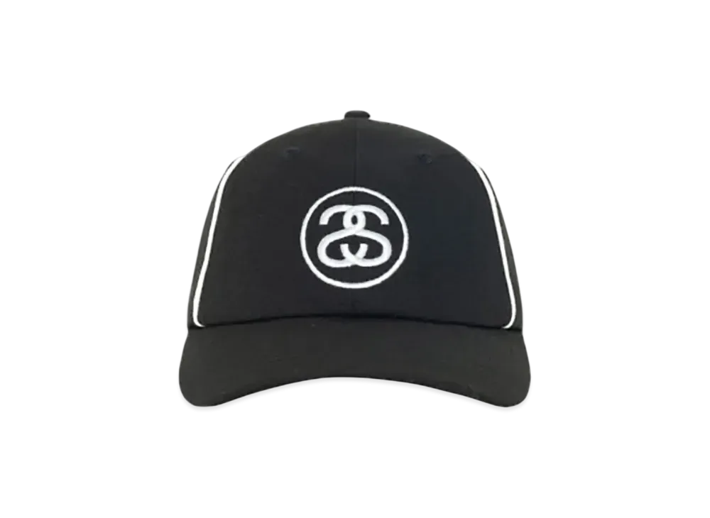 Stussy Low Profile Contrast Piping Snapback "Black"