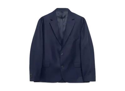 Stussy Blazer Textured Linen "Navy"