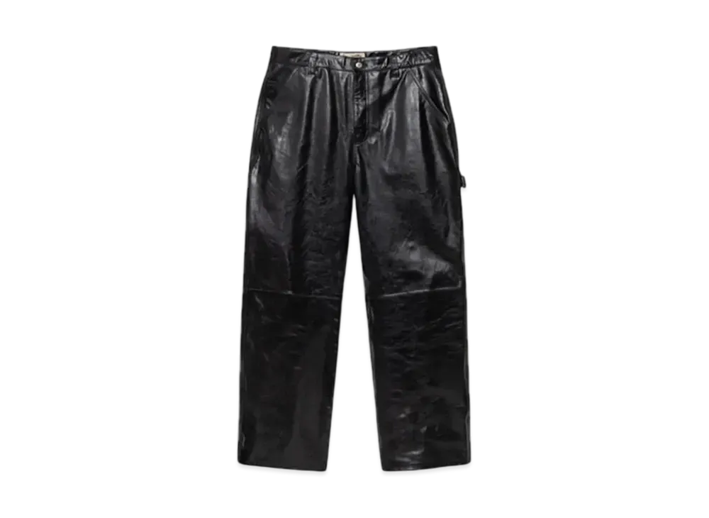 Stussy Carpenter Pant Leather "Black"