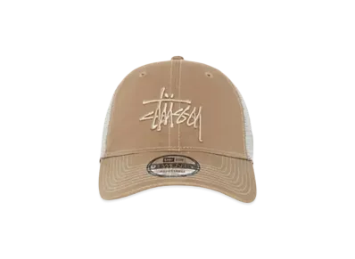 Stussy New Era 9Twenty Washed Basic Trucker "Khaki"