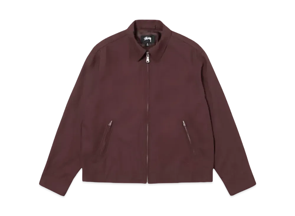 Stussy Garage Jacket Gabardine "Maroon"