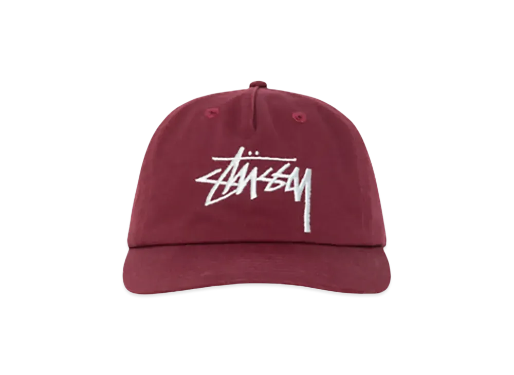 Stussy Mid-Depth Big Stock Snapback "Plum"