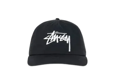 Stussy Mid-Depth Big Stock Snapback "Shadow Black"