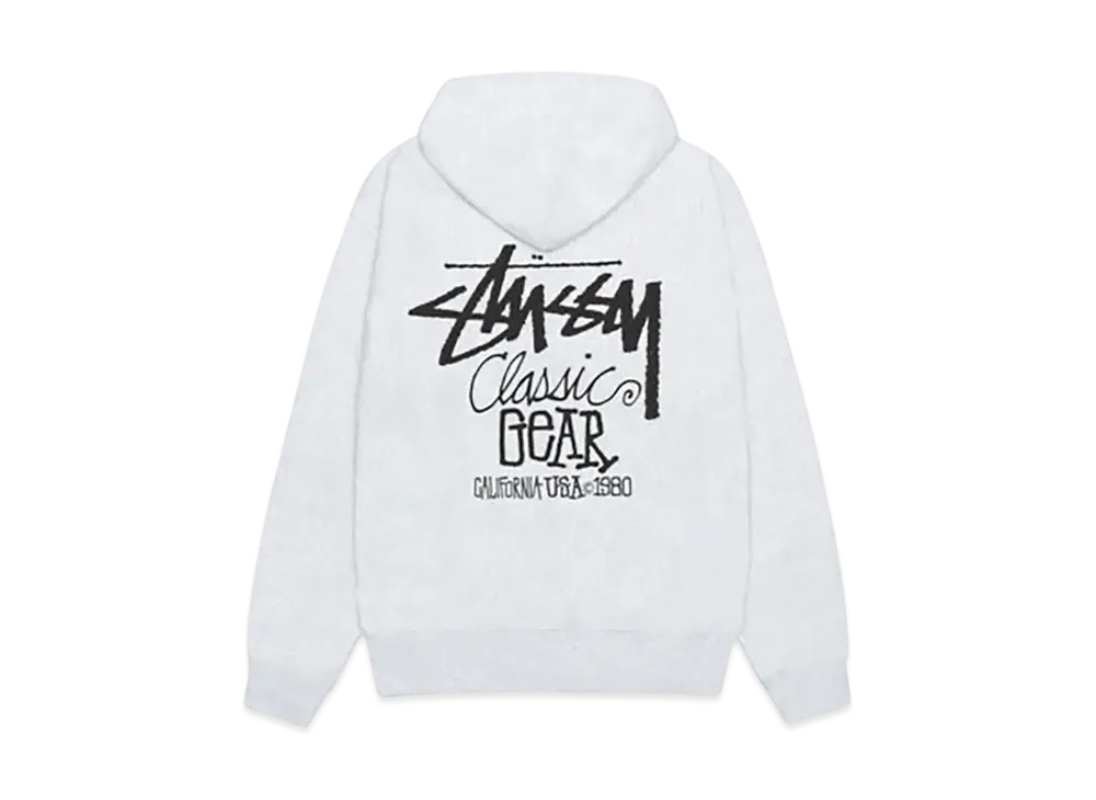 Stussy Classic Gear Hoodie "Ash Heather"