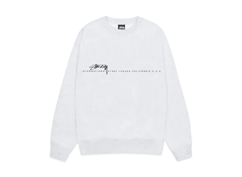 Stussy Smooth 80 Crew "Ash Heather"