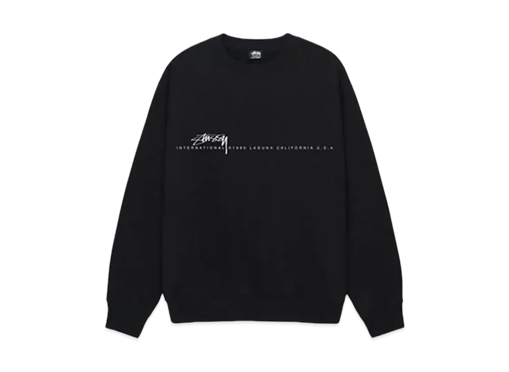 Stussy Smooth 80 Crew "Black"