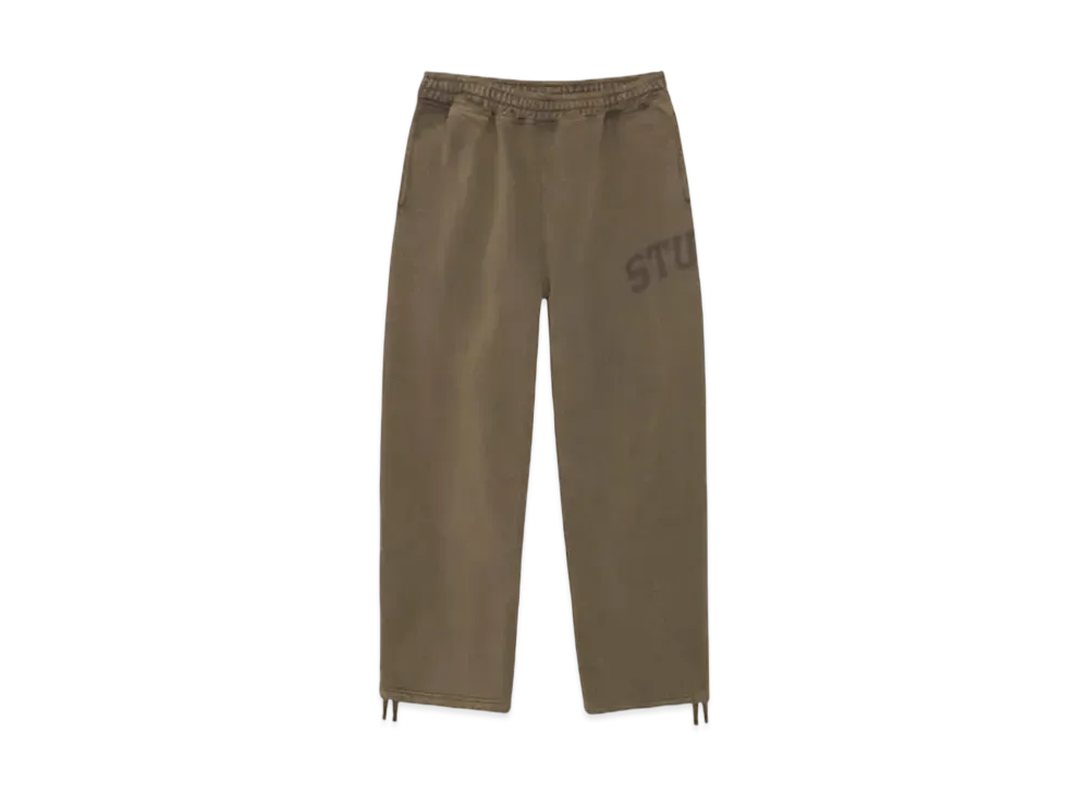 Stussy Fleece Pant Faded Graphic "Olive"