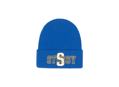 Stussy Cuff Beanie Varsity S "Blue"