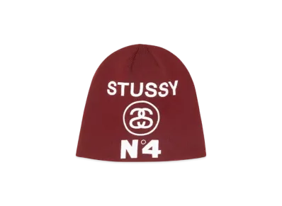 Stussy Skullcap Number 4 "Maroon"