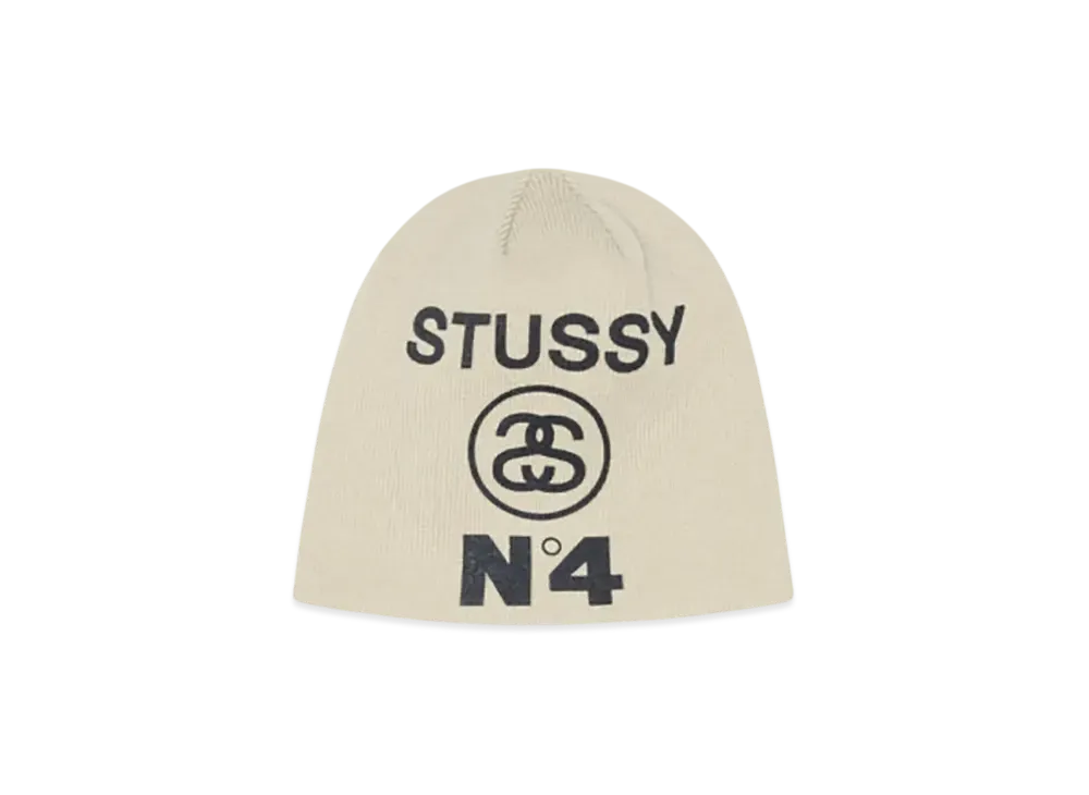Stussy Skullcap Number 4 "Bone"