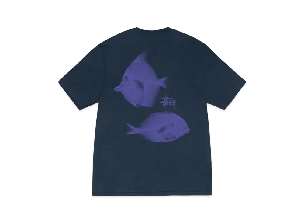 Stussy X-Ray Fishin Tee "Navy"