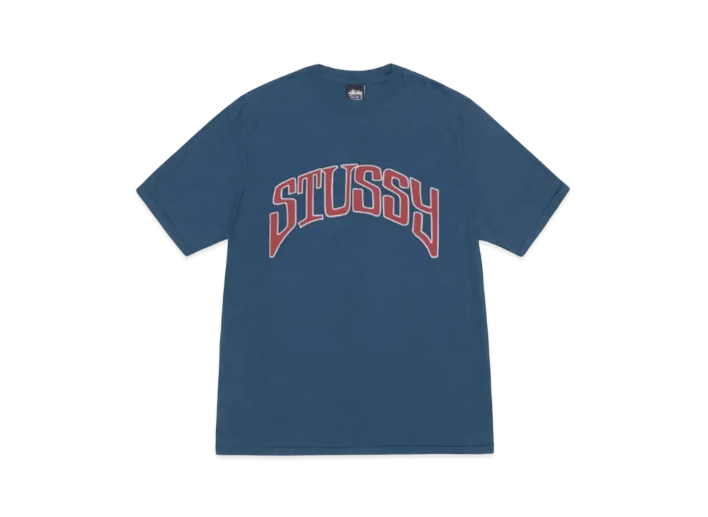 Stussy Arched Tee Pigment Dyed "Navy"