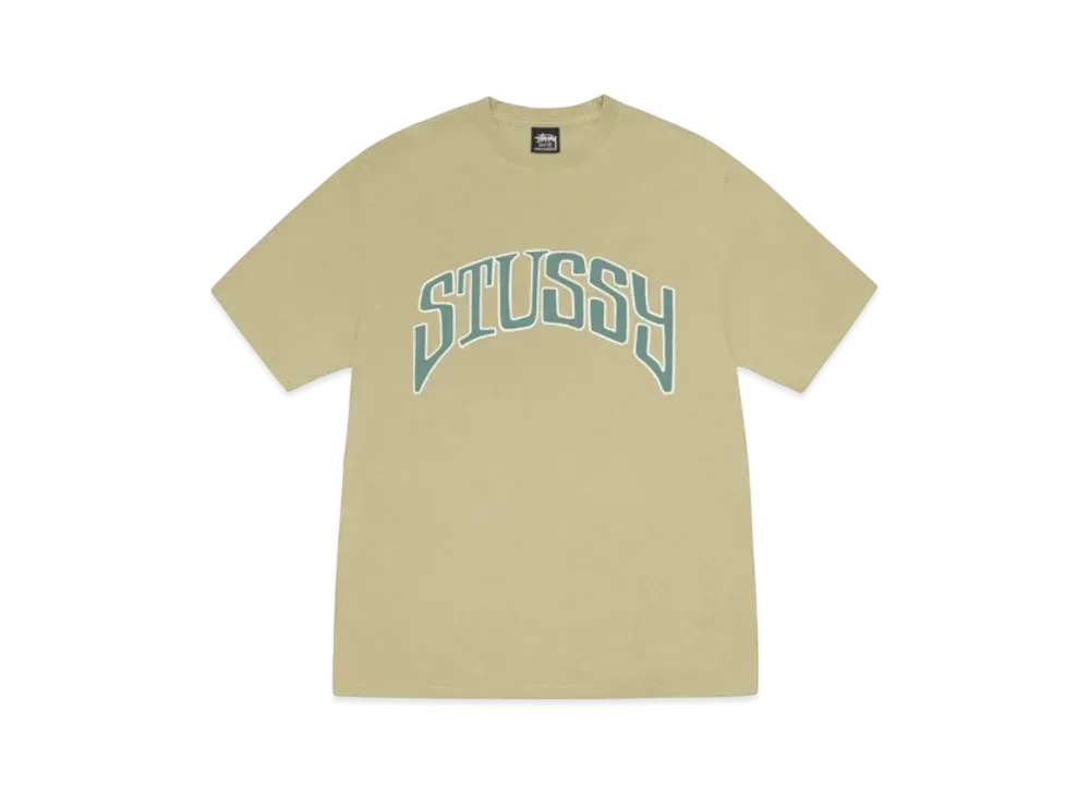 ステューシー アーチド Tシャツ ピグメントダイ "エルム"