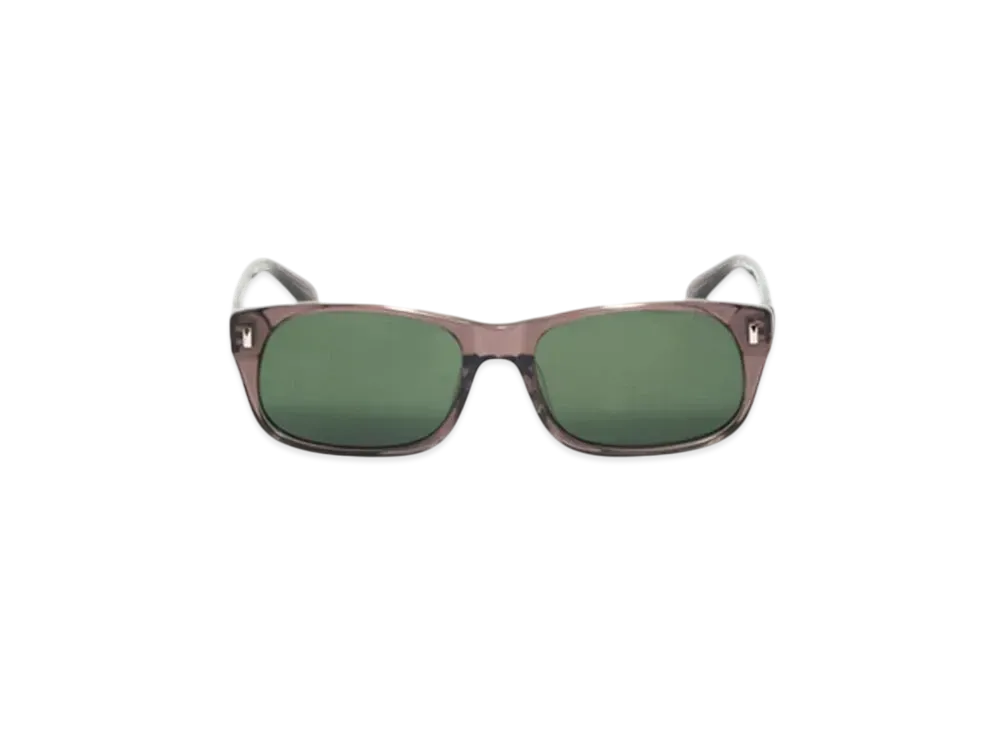 Stussy Michael Sunglasses "Transparent Taupe/Green Lens"